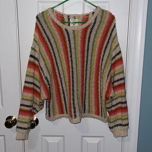 Billabong striped sweater, size large